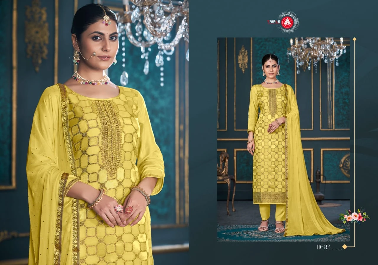 Triple Payal Edition 4 Pure Muslin Wholesale Fancy Salwar Suit Catalog — Wholesale Salwar Suits, MPA wholesale from Surat - Gallery Image 5